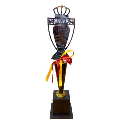 Lazer Cup Premium Quality Metal Cricket Trophy With Wooden Base